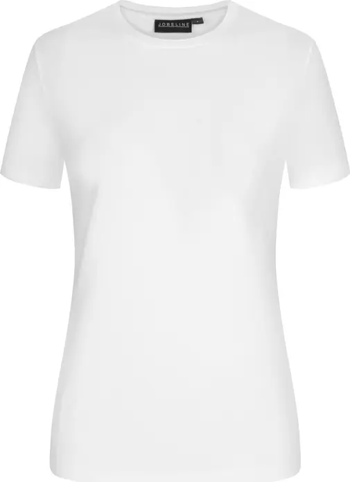 Tricou Damen Jobeline Malme, Maneca Scurta Guler Rotund Fit Regular, Jersey Bumbac 95% Elastan 5%, OEKO-TEX Standard 100, Alb, 2XL