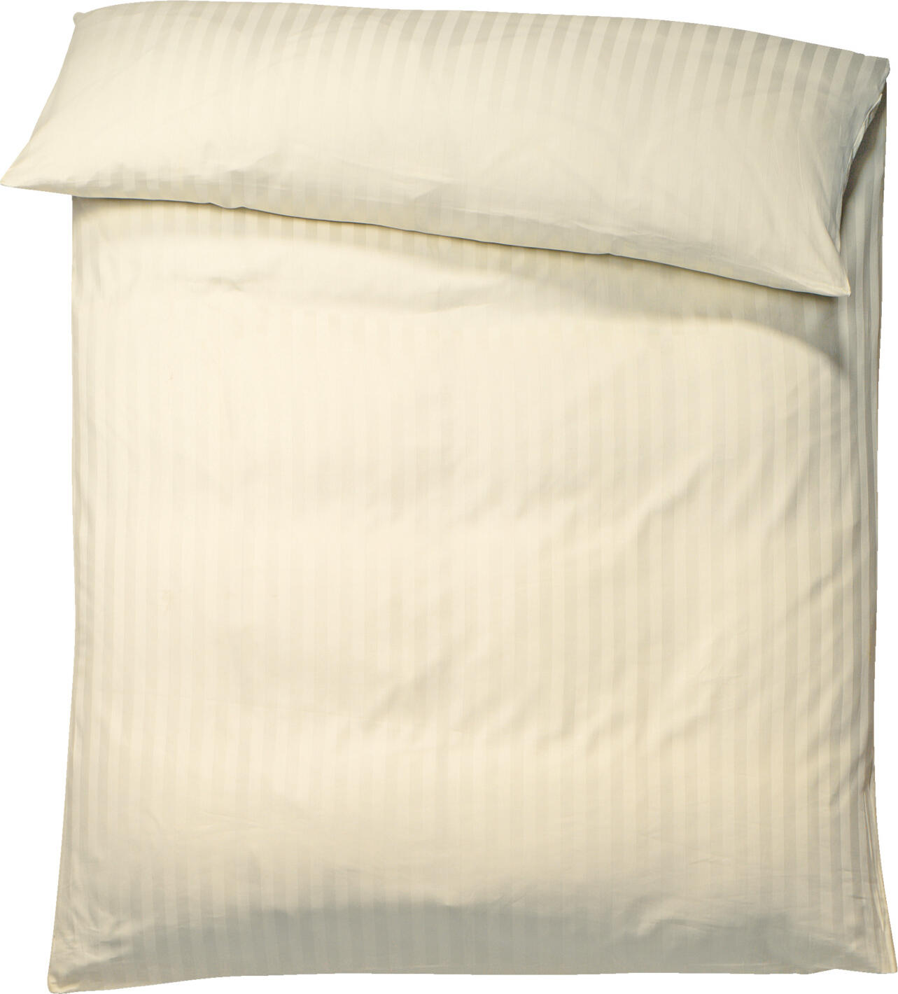 Pulsiva Satina 20 mm Bed Linen Set, 100% Cotton Satin, 155x220 cm Duvet Cover and 80x80 cm Pillowcase, Classic Stripe Design, OEKO-TEX Standard 100
