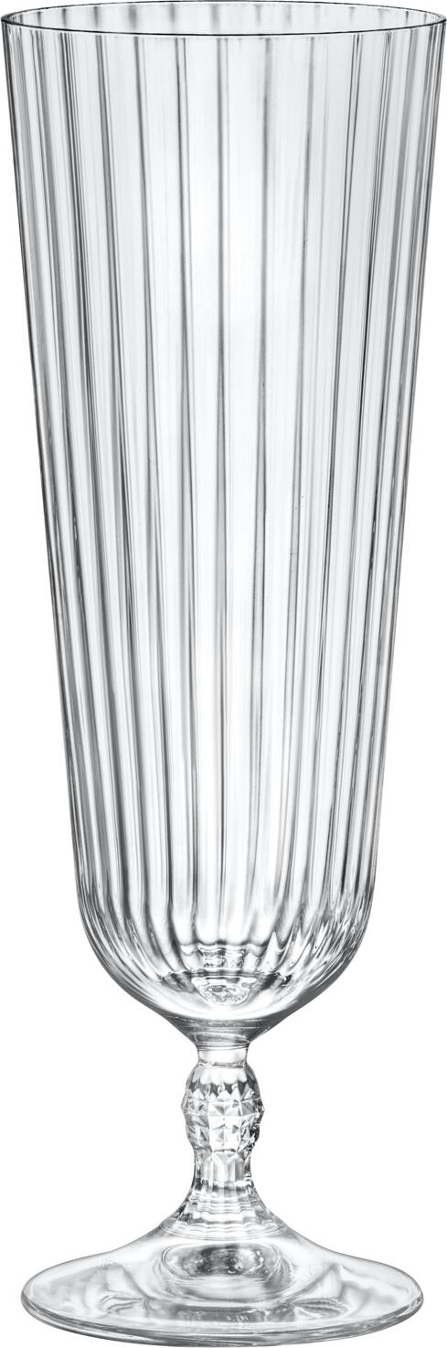 Set de 6 piese Pahare de Cocktail Bormioli Rocco America 20s, 510 ml, Sticla Cristalim, Transparent, Stil Vintage American Diner, Spalatabil la Masina de Spalat Vase