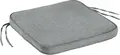 VEGA Bavaria Seat Cushion Set of 2, 41x41x4 cm, Anthracite Mottled, 100% Olefin, UV-Resistant and Water-Repellent Outdoor Cushions with Ties