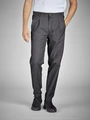 Pantaloni de bucatar Jobeline Joggfit mottled pentru barbati, amestec bumbac-poliester-elastan, croiala regular fit cu picioare conice, gri melange