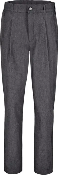 Pantaloni de bucatar Jobeline Joggfit mottled pentru barbati, amestec bumbac-poliester-elastan, croiala regular fit cu picioare conice, gri melange