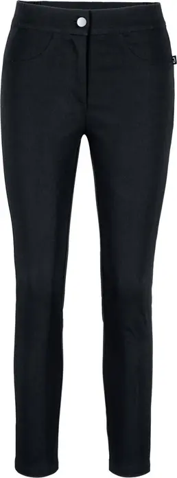Pantaloni Jobeline Ellie 7/8 pentru femei, croiala Slim Fit, amestec 69% bumbac, talie elasticata, negru, certificare OEKO-TEX Standard 100