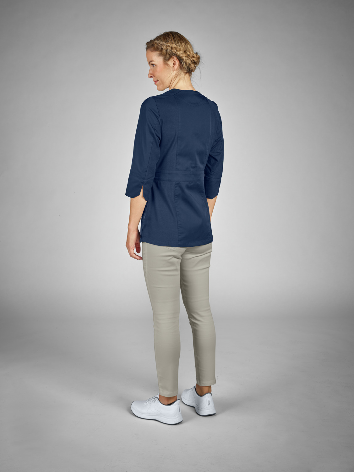 Jobeline Ellie 7/8 Women's Service Trousers, Slim Fit, Cotton Blend with Elastane, Elasticated Waist, 7/8 Length, OEKO-TEX Certified