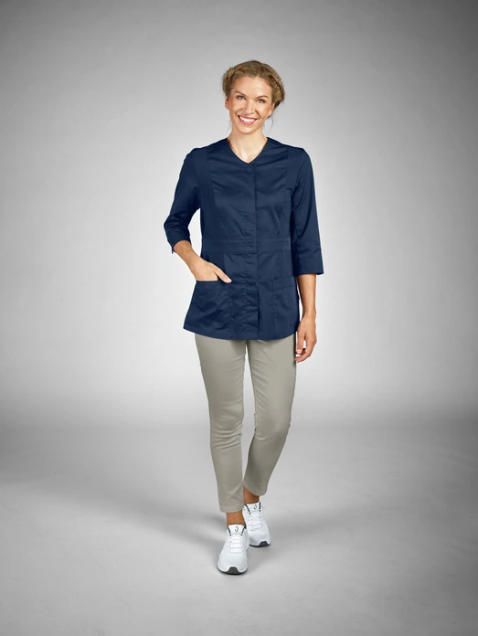 Jobeline Ellie 7/8 Women's Service Trousers, Slim Fit, Cotton Blend with Elastane, Elasticated Waist, 7/8 Length, OEKO-TEX Certified