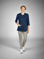 Jobeline Ellie 7/8 Women's Trousers, Fitted Cut, Cotton-Polyester-Elastane Blend, Elasticated Side Waistband, OEKO-TEX Standard 100, Size 54