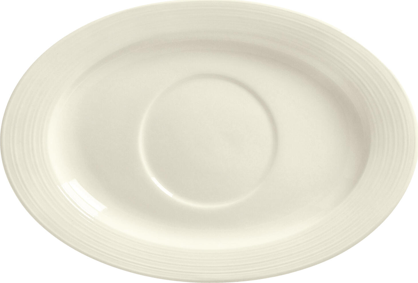 VEGA LUSINI Solutions GmbH Small bowl saucer Skyline oval Schälchen-Untertasse Skyline oval Small bowl saucer Skyline oval; 22.5x15.5 cm (LxW); cream white; oval; 6 piece / pack Schälchen-Untertasse Skyline oval; 22.5x15.5 cm (LxB); cremeweiß; oval; 6 Stück / Pack Cream colored bone china bowl saucer with relief. Modern design. High resistance. Brilliant glaze. Dishwasher safe and microwaveable. Cremefarbenes Schälchen-Untere aus Bone-China mit Relief. Modernes Design. Hohe Widerstandsfähigkeit. Brillante Glasur. Spülmaschinenfest und mikrowellengeeignet.