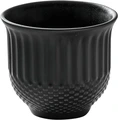 Set de 6 cești de espresso Heart & Soul Pine Relief, porțelan Vitreous China, negru, 90ml, rezistente la zgârieturi, microwave și dishwasher safe