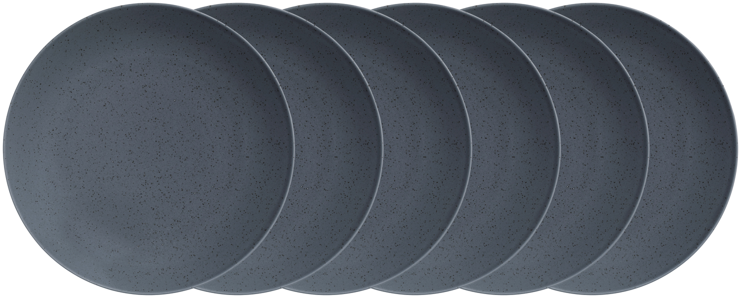 VEGA LUSINI Solutions GmbH Plate Alessia flat Teller Alessia flach Plate Alessia flat; 26 cm (Ø); grey; round; 6 piece / pack Teller Alessia flach; 26 cm (Ø); grau; rund; 6 Stück / Pack Colored porcelain plates with irregular speckles. Without flag. Dishwasher safe and microwaveable. Farbige Teller aus Porzellan mit unregelmäßigen Sprenkeln. Ohne Fahne. Spülmaschinenfest und mikrowellengeeignet.