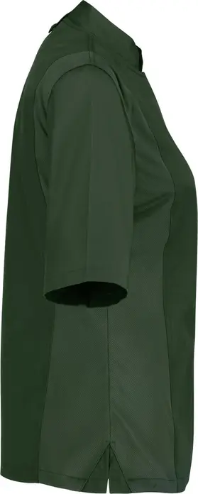 Jacket Bucatar Jobeline Carter pentru femei cu maneca scurta, 65% poliester 35% bumbac, insertii de plasa respirabile, guler cauzat, certificare OEKO-TEX