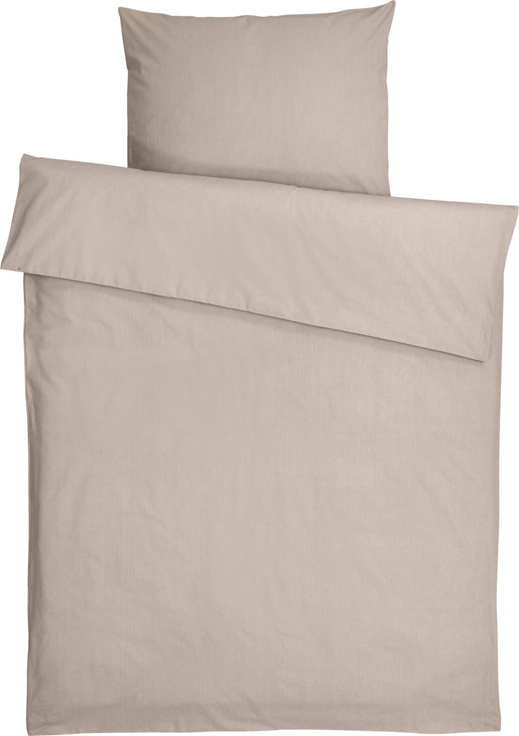 Husa Perna LUSINI Solutions Ravenna, 100% Bumbac Renforce Linon, 65x100 cm, Gri Piatra, Închidere Tip Hotel, Certificare OEKO-TEX Standard 100