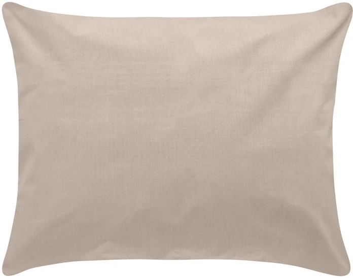 Husa Perna LUSINI Solutions Ravenna, 100% Bumbac Renforce Linon, 65x100 cm, Gri Piatra, Închidere Tip Hotel, Certificare OEKO-TEX Standard 100