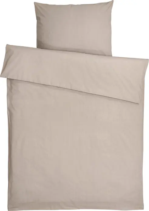 Husa Perna LUSINI Solutions Ravenna, 100% Bumbac Renforce Linon, 65x100 cm, Gri Piatra, Închidere Tip Hotel, Certificare OEKO-TEX Standard 100