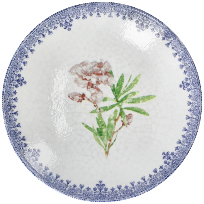 Set de 6 piese farfurii adanci VEGA Nonna, 30 cm din Porțelan, 1700 ml, rezistente la mașina de spălat vase și cuptor cu microunde, design decorativ