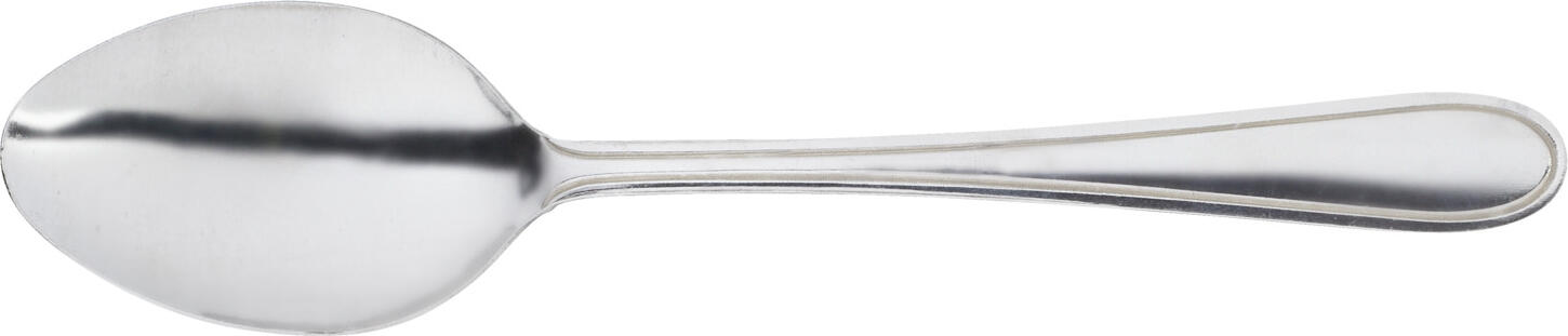 Pulsiva Aachen Table Spoon Set of 60 Pieces, 18/0 Chrome Stainless Steel, Mirror Polished, 18.7 cm, Silver, Dishwasher Safe, Catering Grade