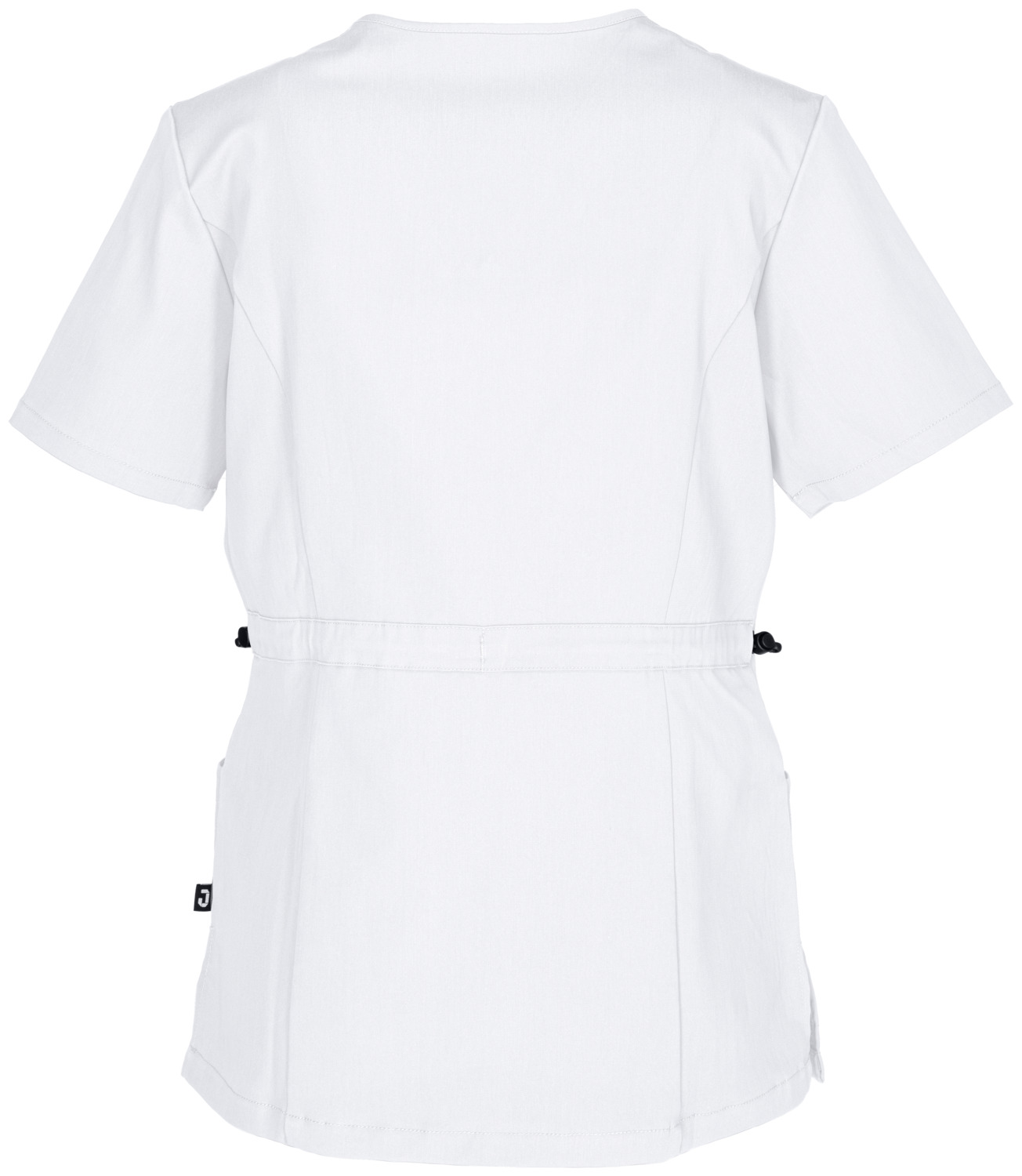 Jobeline Verona Women's Tunic, V-Neck Short Sleeve Medical Scrub, Lyocell Tencel & Polyester, Adjustable Waist, Breathable and Durable