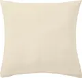 ERWIN M. LUSINI Libra Pillow Cover, 100% Cotton Muslin, Breathable Non-Iron Crinkle Look Pillowcase, Durable 210 TC, 80 x 80 cm, Beige