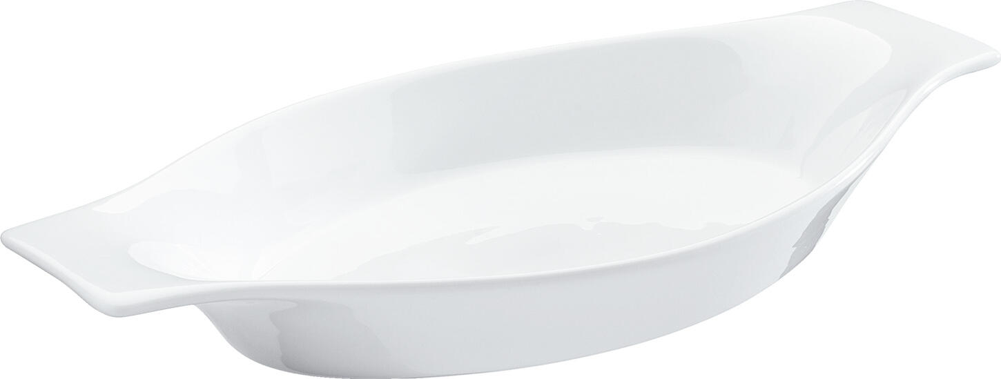 PULSIVA LUSINI Solutions GmbH Baking dish Carte Auflaufform Carte Baking dish Carte; 350 ml, 26.5x14.5x3.5 cm (LxWxH); white; 6 piece / pack Auflaufform Carte; 350 ml, 26.5x14.5x3.5 cm (LxBxH); weiß; 6 Stück / Pack Classic shape made of white porcelain. With handles. Ovenproof up to 200   °C. Stackable, dishwasher safe and microwaveable. Weiße Gratinform aus Porzellan. In verschiedenen Größen. Spülmaschinenfest und mikrowellengeeignet. Backofenfest bis 200° C.