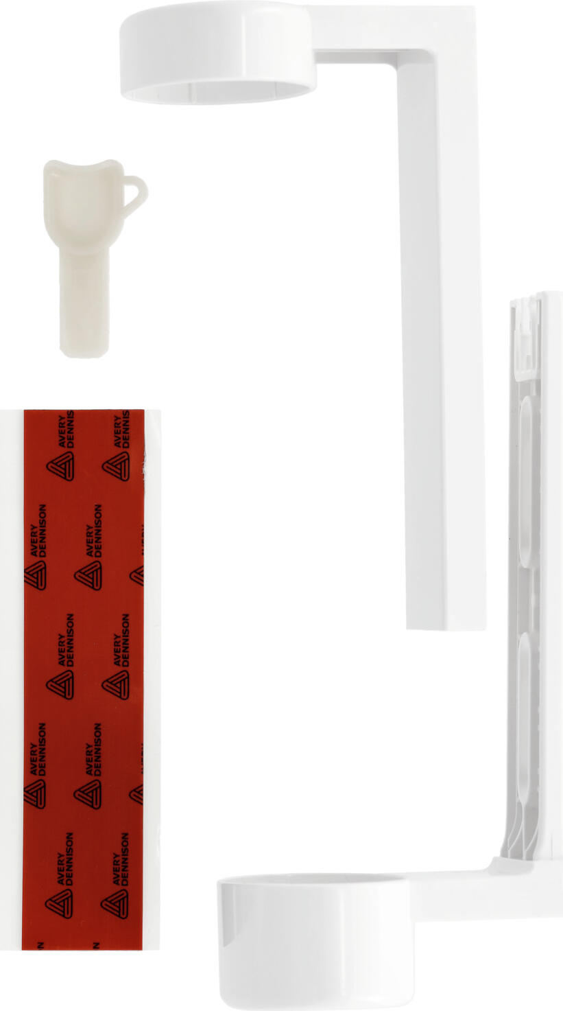V-Touch neo Lockable Wall-Mounted Dispenser Bottle Holder, White, 22 cm, Set of 10 Pieces