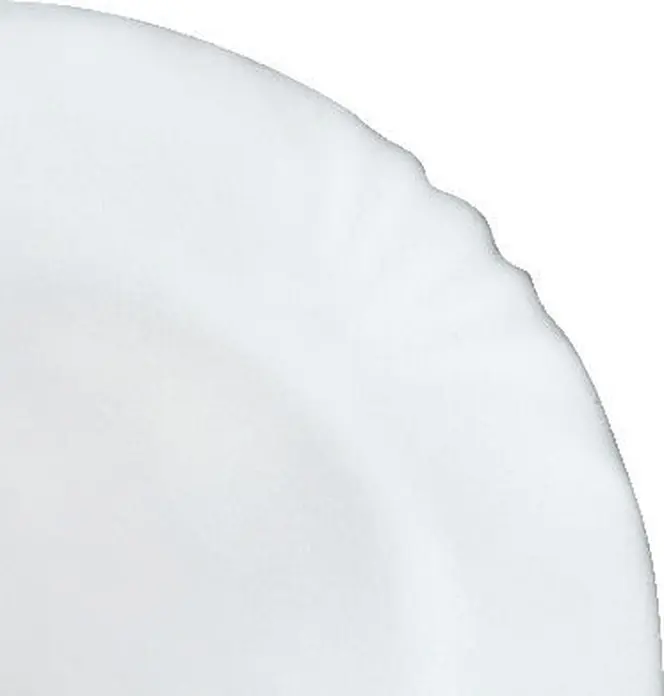 Set de 6 boluri Arcoroc Cadix, sticla opala temperata alba, 2600ml, diametru 24cm, rezistente la cuptor si microunde, rezistente la zgarieturi