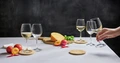 Royal Leerdam Vinous White Wine Glass Set of 6, 320ml Transparent Robust Glass with 0.1L Calibration Mark, 18.9cm Height for HoReCa and Tastings