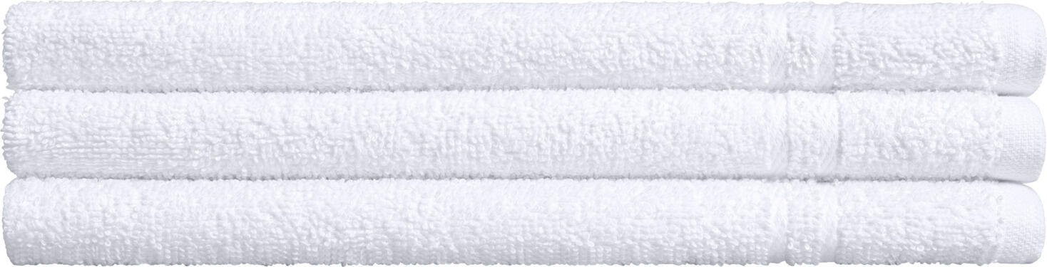 Prosoape pentru oaspeți LUSINI Solutions GmbH Classico cu bordură, 100% bumbac, 450 g/m², 30x50 cm, Alb, Set de 5 piese, OEKO-TEX Standard 100
