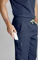 Jobeline Pesaro Men's Trousers, Lyocell Tencel and Polyester Blend, Breathable Stretch Medical Uniform Pants with Cargo Pockets and Elastic Waist