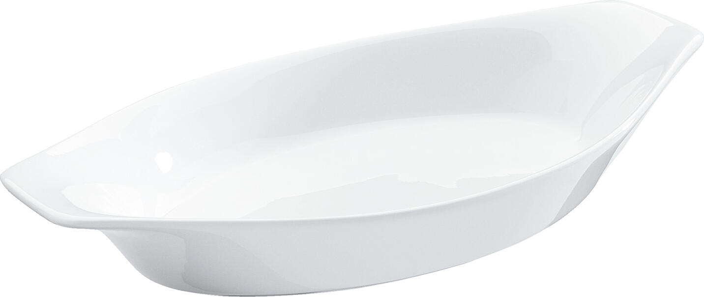 PULSIVA LUSINI Solutions GmbH Baking dish Carte Auflaufform Carte Baking dish Carte; 280 ml, 21x11.5x3 cm (LxWxH); white; 6 piece / pack Auflaufform Carte; 280 ml, 21x11.5x3 cm (LxBxH); weiß; 6 Stück / Pack Classic shape made of white porcelain. With handles. Ovenproof up to 200   °C. Stackable, dishwasher safe and microwaveable. Weiße Gratinform aus Porzellan. In verschiedenen Größen. Spülmaschinenfest und mikrowellengeeignet. Backofenfest bis 200° C.