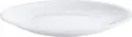 Pulsiva Stackora Flat Plate Set of 6, White Porcelain, 25.5 cm Diameter, Stackable, Scratch-Resistant, Dishwasher and Microwave Safe