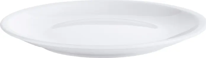 Pulsiva Stackora Flat Plate Set of 6, White Porcelain, 25.5 cm Diameter, Stackable, Scratch-Resistant, Dishwasher and Microwave Safe