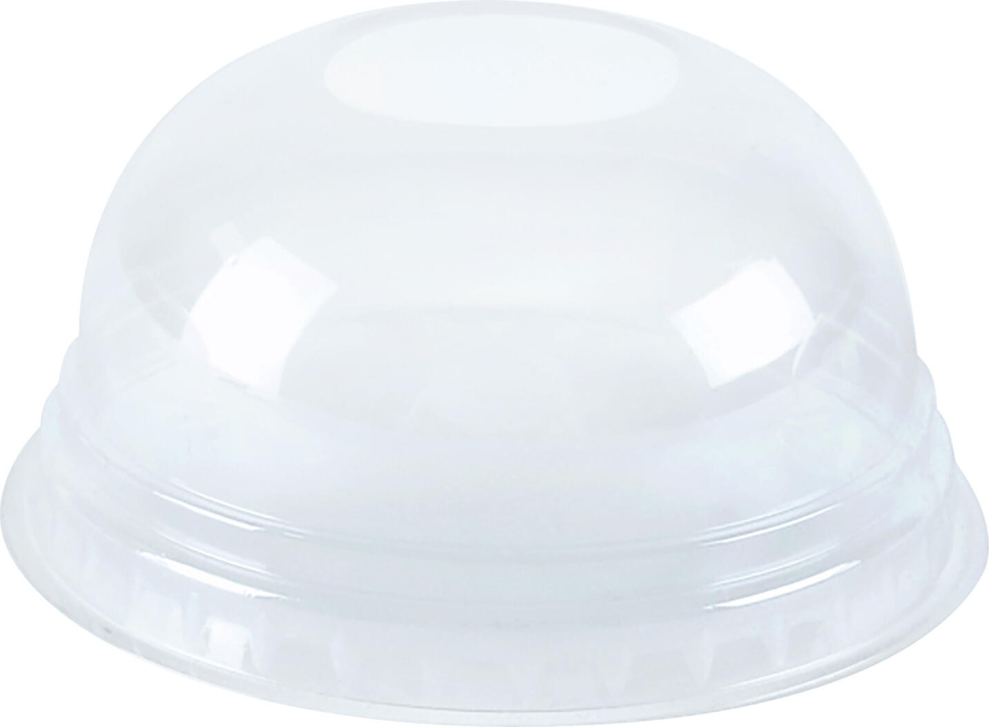 NATUREStar Lid for cold drink cup PLA without straw hole Deckel für Kaltgetränkebecher PLA ohne Halmloch Lid for cold drink cup PLA without straw hole; 8.5x4.2 cm (ØxH); transparent; 50 piece / pack Deckel für Kaltgetränkebecher PLA ohne Halmloch; 8.5x4.2 cm (ØxH); transparent; 50 Stück / Pack Dome lid made of PLA without drinking opening for cold drink cup. Fully compostable according to DIN EN 13432. Kuppel-Deckel aus PLA ohne Trinköffnung für Kaltgetränkebecher. Vollständig kompostierbar nach DIN EN 13432.