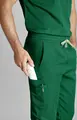 Pantaloni barbati Jobeline Pesaro, din Lyocell Tencel si Poliester, breathable cu efect de racire, talie elastica si 6 buzunare, croiala Regular