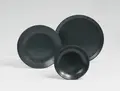 VEGA Masca Porcelain Pasta Plates, Black, 26.5 cm Diameter, Wide Rim, Dishwasher and Microwave Safe, Set of 6