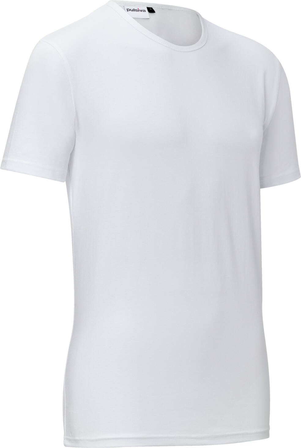 PULSIVA LUSINI Solutions GmbH Men's shirt Double Crew Herrenshirt Double Crew Men's shirt Double Crew; Size 3XL; white; 2 piece / pack Herrenshirt Double Crew; Kleidergröße 3XL; weiß; 2 Stück / Pack 95 % cotton , 5 % spandex. 40 °C gentle wash. Fashionable short-sleeved shirt for men with round neck made of high-quality cotton jersey in a pack of 2. The high stretch content ensures maximum wearing comfort. Strongly waisted and body-hugging cut. Delivery: pack of 2. Back length: 71 cm for size M. 95 % Baumwolle , 5 % Elasthan. 40°-Wäsche. Modisches Kurzarm-Shirt für Herren mit Rundhalsausschnitt aus hochwertigem Baumwolljersey im Doppelpack. Der hohe Stretchanteil sorgt für höchsten Tragekomfort. Stark taillierter und körperbetonter Schnitt. Lieferung: Doppelpack Rückenlänge: 71 cm in Gr M