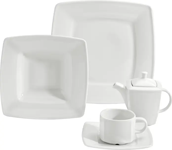 VEGA Melbourne Coffee Cup Set of 6, White Porcelain, 180 ml, Robust Stackable Design, Dishwasher and Microwave Safe