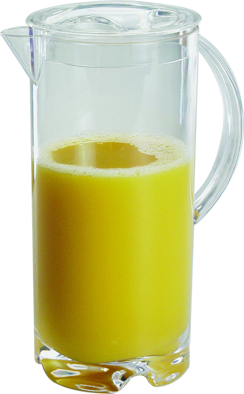 APS Assheuer + Pott GmbH & Co. KG Juice jug, 2 l Saft-/Wasserkanne Juice jug, 2 l; 2000 ml, 11.5x26 cm (ØxH); transparent; round Saft-/Wasserkanne; 2 l, 11.5x26 cm (ØxH); transparent; rund Juice jug made of transparent plastic. Not suitable for dishwasher. Die Saft-/Wasserkanne 2l eignet sich ideal zum Servieren von Wasser, Saft, Limonade oder anderen Kaltgetränken. Sie ist eine praktische Wahl für Gastronomie, Hotellerie, Catering, Buffets und den privaten Haushalt. Die bruchsichere Ausführung unterstützt den zuverlässigen Einsatz im Alltag und bietet eine sichere Handhabung auch in stark frequentierten Bereichen. * Aus MS gefertigt * Bruchsicher * Ideal für Saft, Wasser und Kaltgetränke * Für Gastronomie und Haushalt geeignet * Für Buffet und Tischservice geeignet * Nicht spülmaschinengeeignet * Handwäsche empfohlen