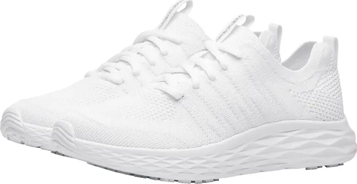 Women's Shoes For Crews Everlight Lightweight Slip-Resistant Work Sneakers, TRACTIONiQ Outsole, Breathable Water-Repellent Knitted Upper, Vegan, EN ISO 20347:2022