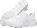 Women's Shoes For Crews Everlight Lightweight Slip-Resistant Work Sneakers, TRACTIONiQ Outsole, Breathable Water-Repellent Knitted Upper, Vegan, EN ISO 20347:2022