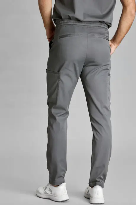 Jobeline Pesaro Men's Work Trousers, Lyocell Tencel and Polyester, Regular Fit, Breathable and Durable Housekeeping and Nursing Pants