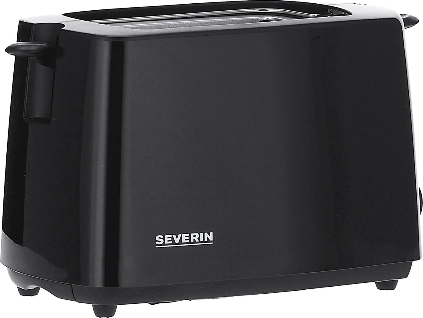 Severin AT 2287 Automatic Toaster, 700W, Black Plastic with Integrated Roll Toasting Warming Rack and Adjustable Toasting Level