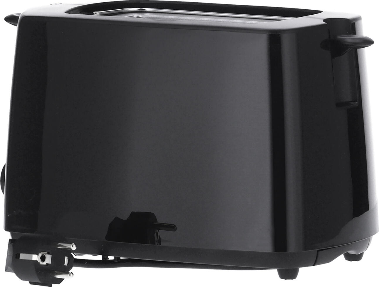 Severin AT 2287 Automatic Toaster, 700W, Black Plastic with Integrated Roll Toasting Warming Rack and Adjustable Toasting Level