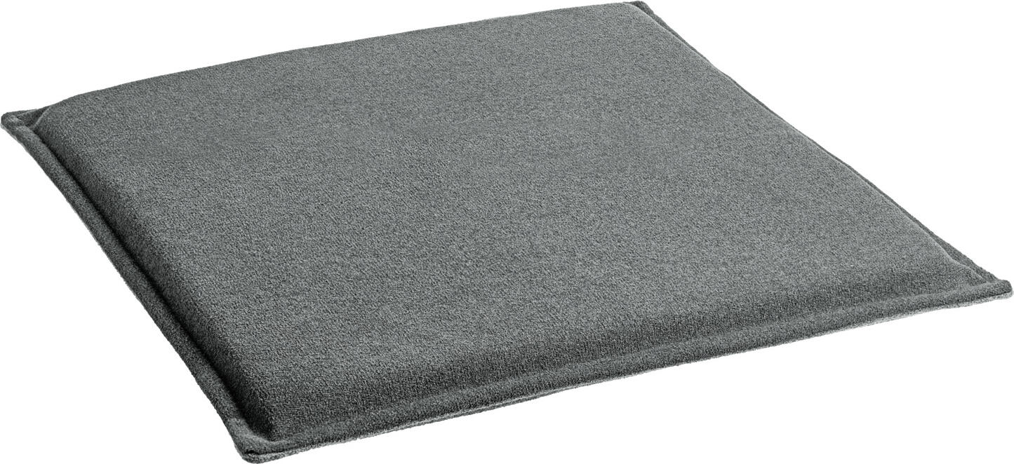 LUSINI Solutions GmbH Lia Seat Cushion, 38x38x3 cm, Anthracite Grey, 100% Polyester Felt Look, Reversible with Zipper, OEKO-TEX Standard 100