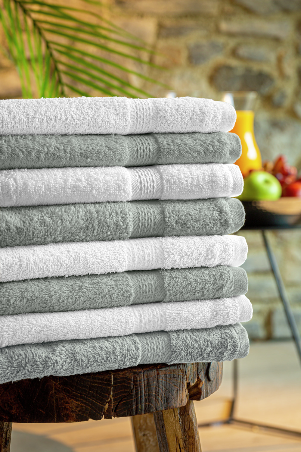 Set de 5 piese Covor baie Pulsiva Mars, 100% Bumbac Walk Terry, 50x70 cm, Albastru, 600 g/m², Absorbant si cu Uscare Rapida, OEKO-TEX Standard 100