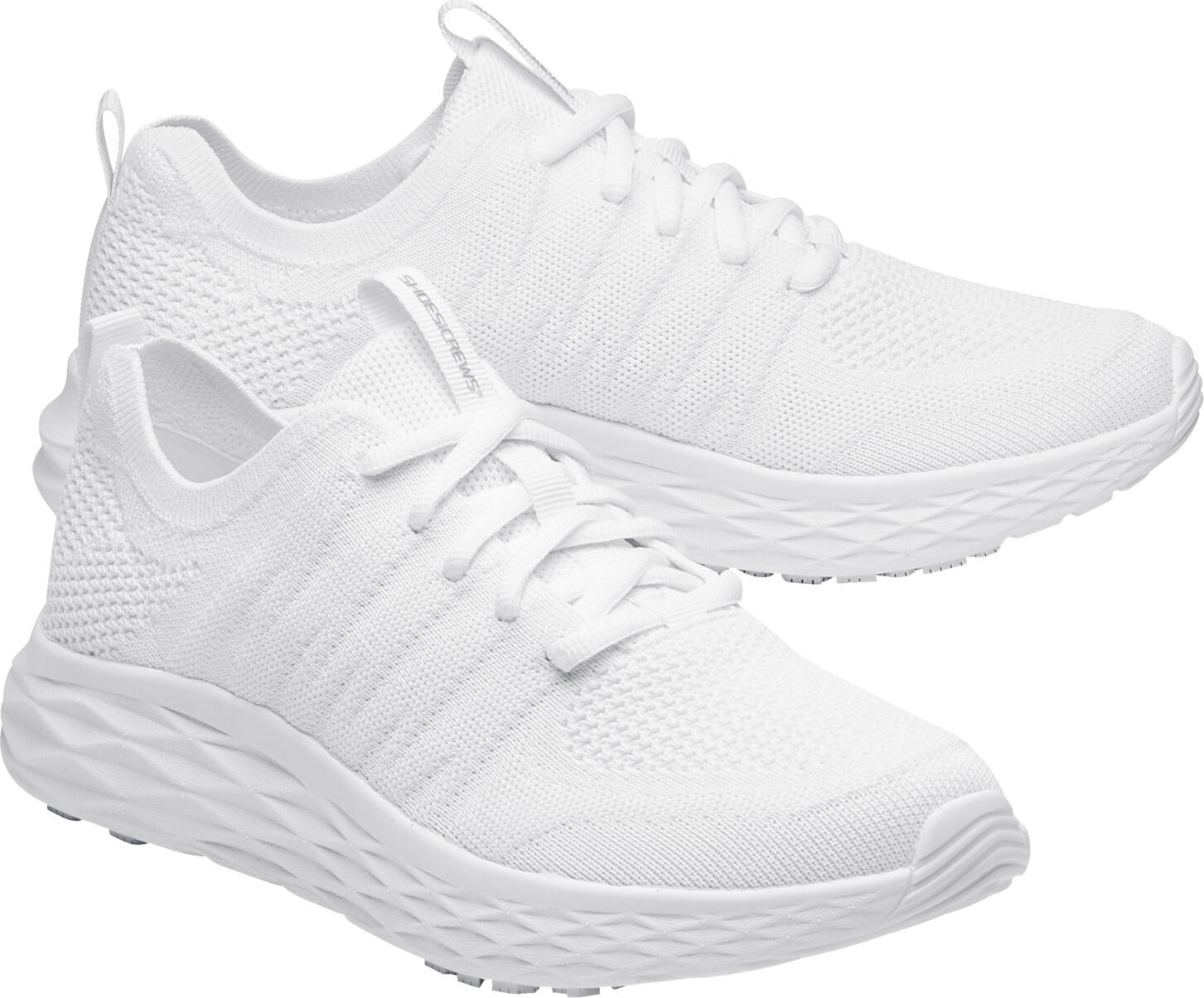 Women's Shoes For Crews Everlight Lightweight Slip-Resistant Work Sneakers, Size 37, TRACTIONiQ Outsole, Breathable Water-Repellent Knitted Upper, Vegan, EN ISO 20347:2022