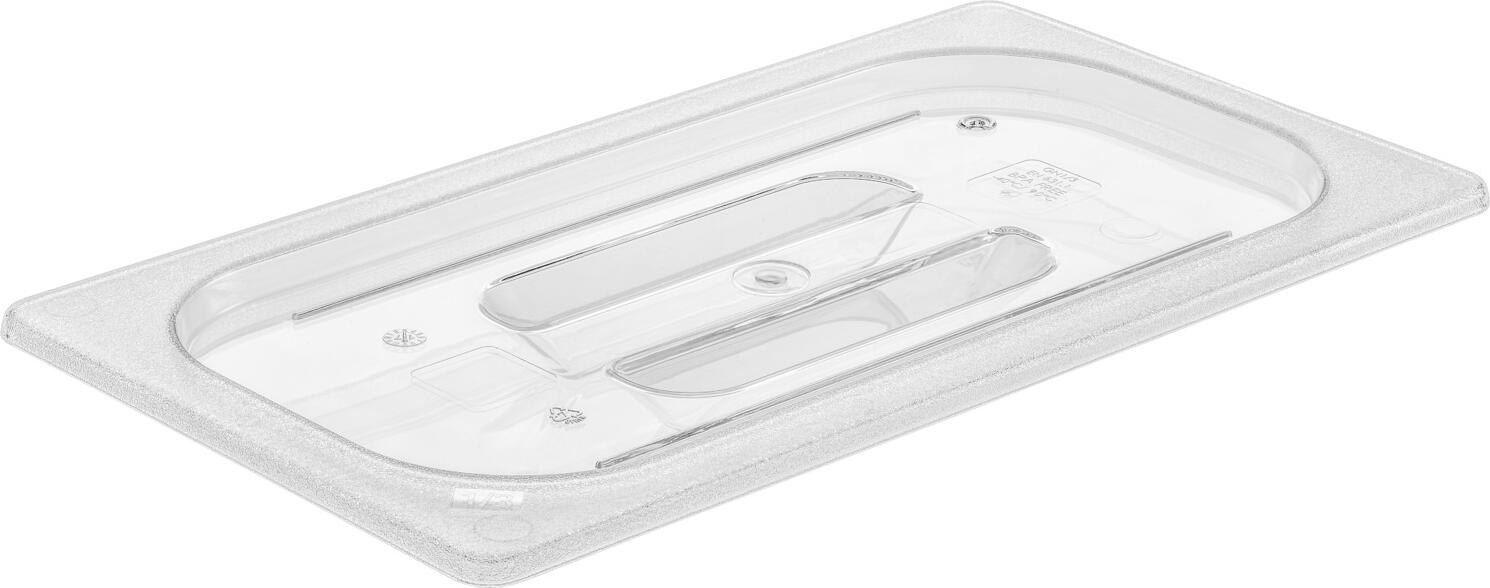 Capac GN 1/3 VEGA LUSINI, Transparent, Tritan Copoliester, Sigur pentru Alimente, Rezistent la Socuri, Stivuibil, -40 la +90 grade C, fara BPA, 32.5 x 17.5 cm