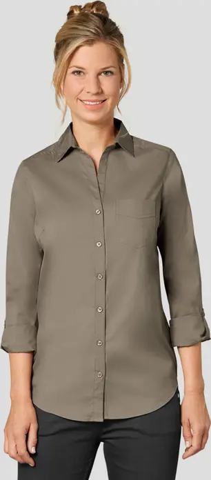 Bluza Jobeline Mik pentru femei cu maneca lunga, croiala Slim Fit, 65% bumbac 35% poliester, maneci cu functie de ridicare, buzunar piept