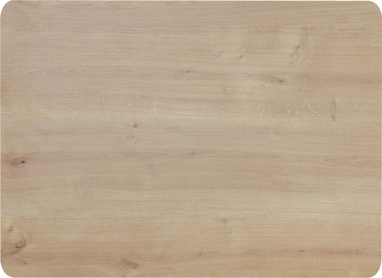 Blat Masa Interior LUSINI Duneo Rectangular, Lemn Fagus Masiv cu Stratificare HPL, 80 x 55 x 2.5 cm, Stejar Natural, Design Scandinav Rezistent