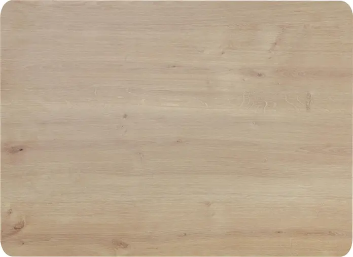 Blat Masa Interior LUSINI Duneo Rectangular, Lemn Fagus Masiv cu Stratificare HPL, 80 x 55 x 2.5 cm, Stejar Natural, Design Scandinav Rezistent