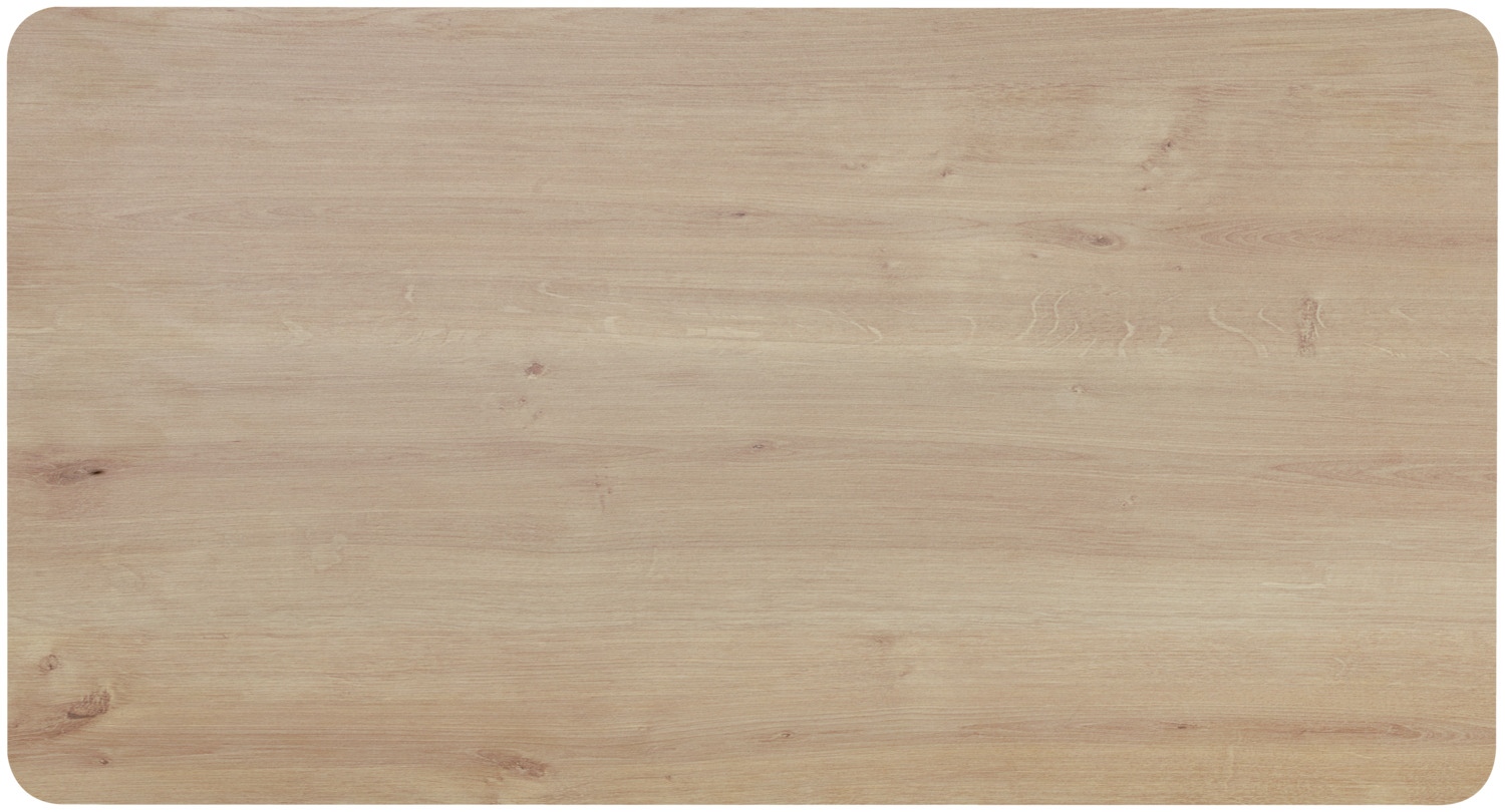 LUSINI Duneo Rectangular Indoor Table Top, Solid Beech Wood Core with HPL Coating, Oak Natural, 140 x 75 x 2.5 cm, Scratch-Resistant and Food-Safe