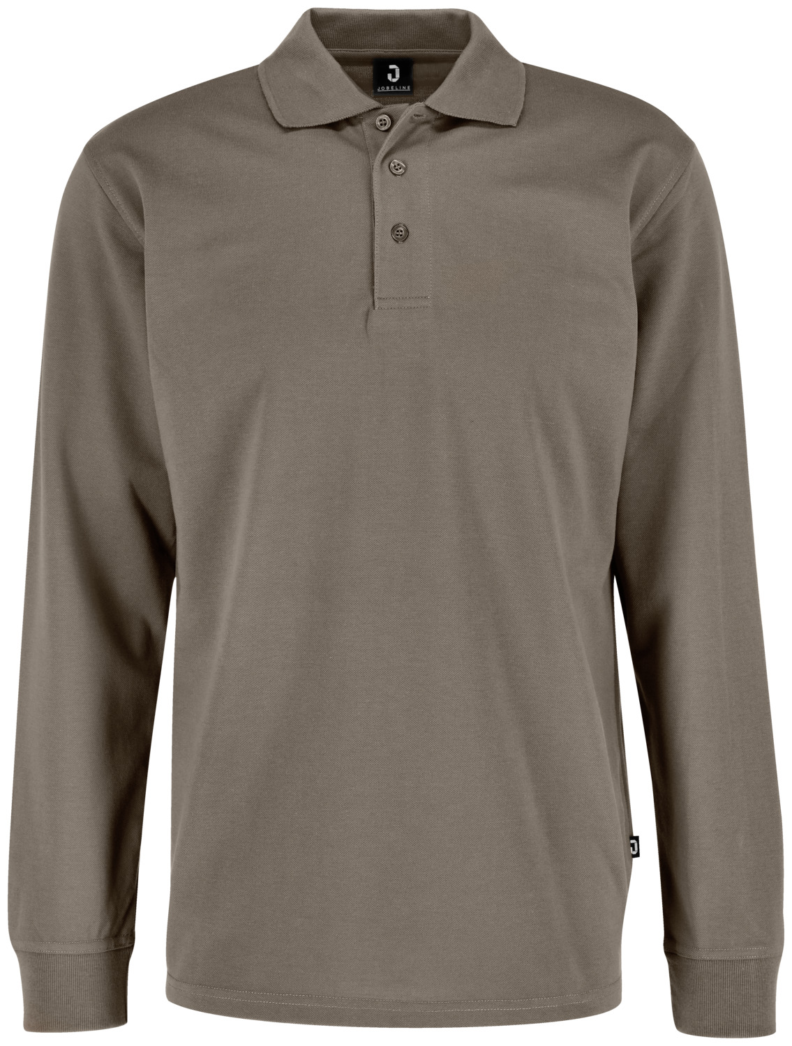 JOBELINE LUSINI Solutions GmbH Men's polo shirt Fly long sleeve Herren Poloshirt Fly Langarm Men's polo shirt Fly long sleeve; Size M; taupe Herren Poloshirt Fly Langarm; Kleidergröße M; taupe 65 % polyester, 35 % cotton. 60°C gentle wash. Long-sleeved polo shirt for men in superwash quality made from a high-quality material mix with optimum comfort. The easy-care polo shirt has a polo collar with a three-button placket, long sleeves with ribbed cuffs and small side slits at the hem. Straight cut with a comfortable fit. Back length: 74 cm for size M. 65 % Polyester, 35 % Baumwolle. 60°-Schonwäsche. Langärmliges Polo-Shirt für Herren in Superwash-Qualität aus einem hochwertigen Materialmix mit optimalem Tragekomfort. Das pflegeleichte Poloshirt verfügt über einen Polokragen mit Dreiknopfleiste, lange Ärmel mit gerippten Ärmelbündchen und kleine Seitenschlitze am Saum. Gerade geschnitten mit bequemer Passform. Rückenlänge: 74 cm in Gr. M